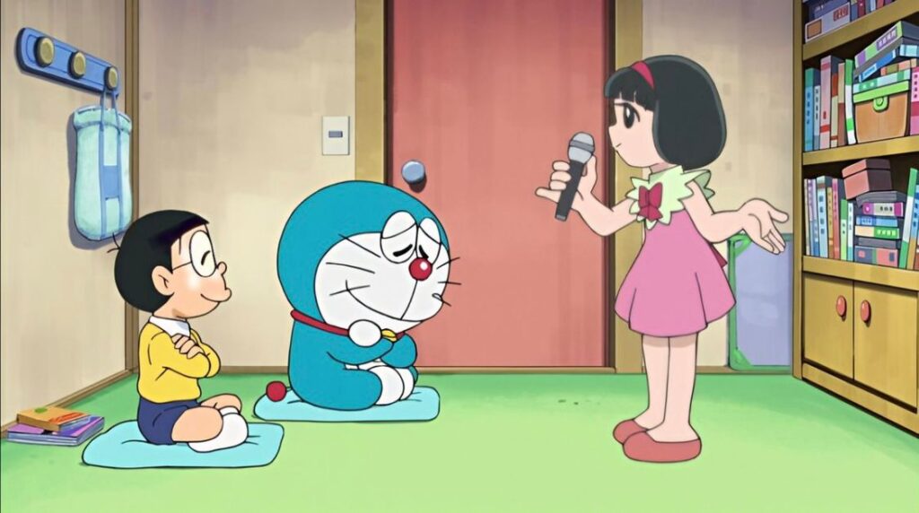 Doraemon X APK v1.2b | Free Download Latest version 16 Nobita listening to music happily