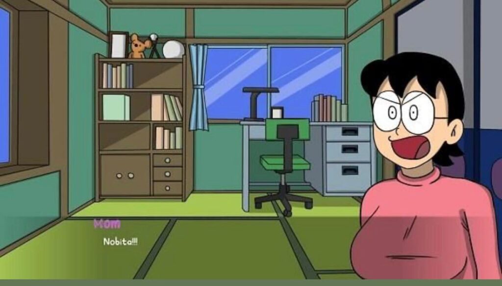 Doraemon X APK v1.2b | Free Download Latest version 14 Nobita and his mom in a cartoon scene