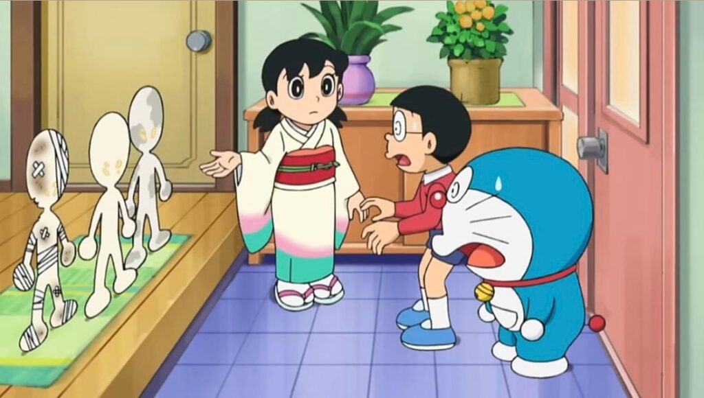 Doraemon X APK v1.2b | Free Download Latest version 15 Nobita shocked expression in a cartoon scene